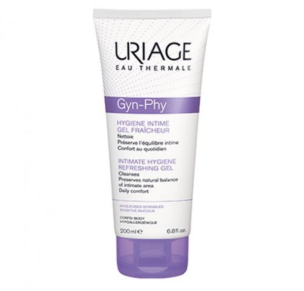 Gyn-Phy Gel Refrescante Higiene Intima, 200 ml . - Uriage
