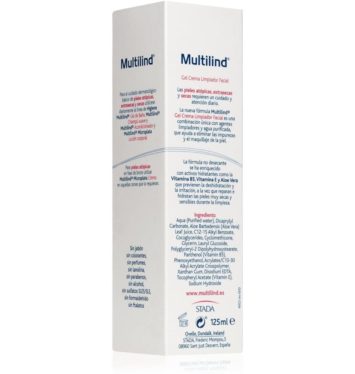Comprar Multilind Gel Limpiador Facial (1 Tubo 125 Ml) | Dermofarma.es