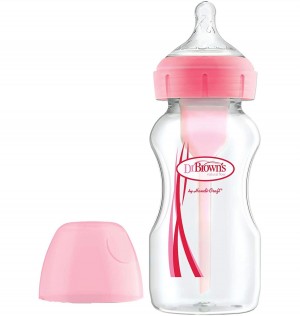 Biberon Boca Ancha Pp Options+ - Dr Brown´S Natural Flow (Rosa 270 Ml)
