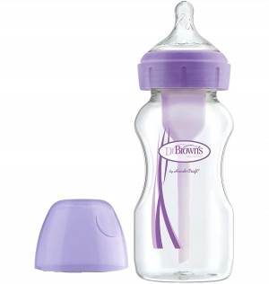 Biberon Boca Ancha Pp Options+ - Dr Brown´S Natural Flow (Morado 270 Ml)