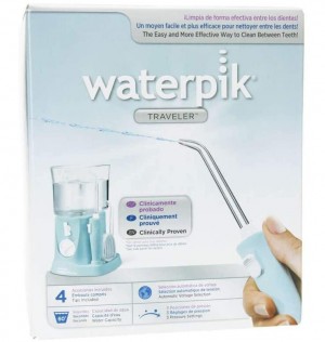 Irrigador Bucal Electrico - Waterpik Wp- 300 Traveler Con Adaptador (Viajes Blue)