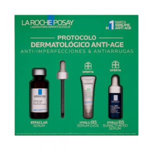 Pack Anti-imperfecciones : Effaclar Sérum, 30 ml. + Hyalu B5 ojos, 5 ml. + Hyalu B5 Serum, 10 ml. - La Roche Posay