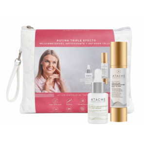 Rutina Triple Efecto: CVital Sérum Blast C Velvet Antioxidante, 30 ml. + Excellence Cellular Regeneration Day 15 SPF, 50 ml. - Atache