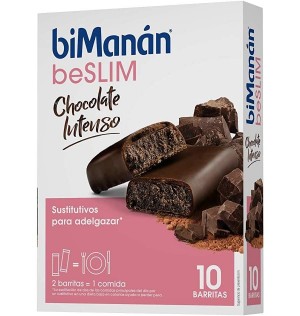 Bimanan Beslim Sustitutivo (10 Barritas 31 G Sabor Chocolate Intenso)