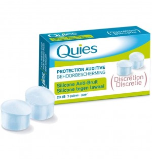 Tapones Oidos Silicona Antiruido - Quies (6 Unidades)