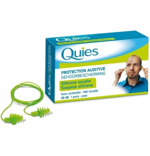 Tapones Oidos Silicona - Quies (Con Cordoncillo)