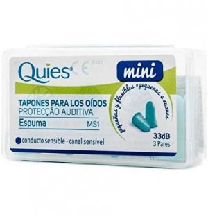 Tapones Oidos Espuma - Quies Ms1 (Mini 3 Pares)