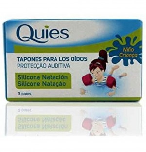 Tapones Oidos Silicona - Quies Agua (Natacion 6 Unidades Niño)