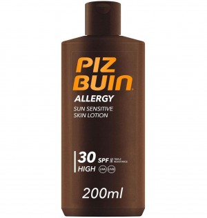 Piz Buin Allergy Locion Piel Sensible Al Sol Spf 30 - Proteccion Alta (1 Envase 200 Ml)