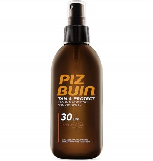 Piz Buin Fps 30 Proteccion Media - Aceite En Spray Solar Acelerador De Bronceado (1 Envase 150 Ml)