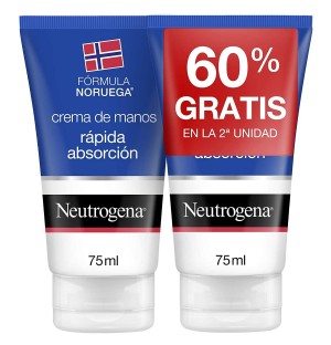 Neutrogena Crema De Manos Rapida Absorcion (2 Unidades 75 Ml)