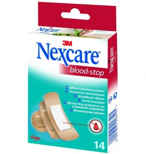 Nexcare Blood Stop, Aposito Coagulante,14 Apositos Surtidos. - 3M