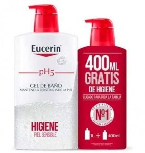 Pack Ph5 Eucerin Family Gel 1L+400Ml