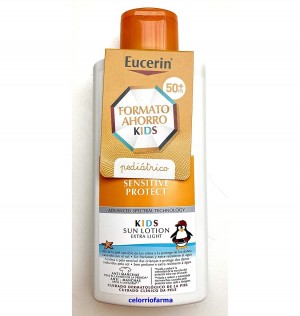 Eucerin Sun Protection 50+ Locion Infantil - Sensitive Protect, 400 ml. - Eucerin