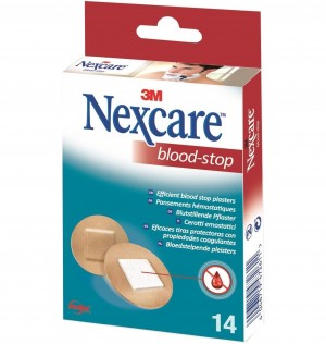3M Nexcare Blood Stop - Aposito Coagulante (30 Apositos Redondos 22,5 Mm)