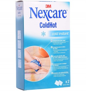 Nexcare Instant Coldhot Aplicación De Frio Instantáneo, 2 Bolsas 15 x 18 Cm. - 3M 