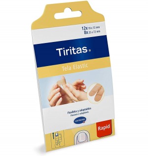 Tiritas Elastic - Aposito Adhesivo (Textil X-Large 16 Apositos)