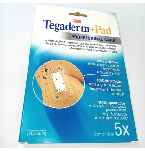 Tegaderm Pad Apósito Estéril 5 Unidades, 10 cm x 9 cm. - 3M