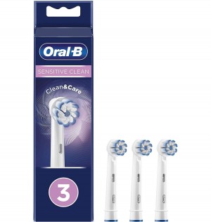 Cepillo Dental Electrico Recargable - Oral-B Sensitive Clean (Recambio 3 Unidades)