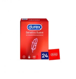 Durex Sensitivo Suave - Preservativos (24 Unidades)