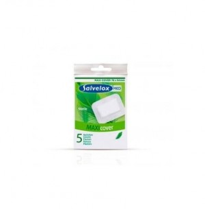 Salvelox Med Antibact Cover - Aposito Adhesivo (5 Apositos 76 Mm X 54 Mm)