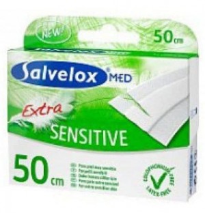 Salvelox Med Extra Sensitive - Aposito Adhesivo (1 Aposito 50 Mm X 6 Mm)