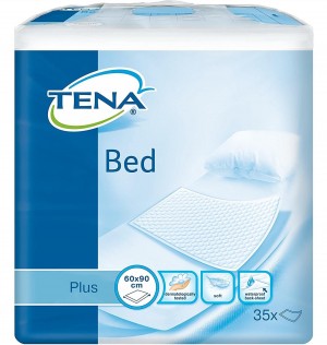 Protector De Cama - Tena Bed Plus (35 Unidades 90 Cm X 60 Cm)