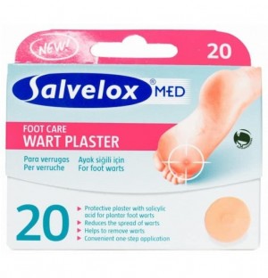 Salvelox Med Wart Plaster Verrugas - Aposito Adhesivo Con Salicilico (20 Apositos)
