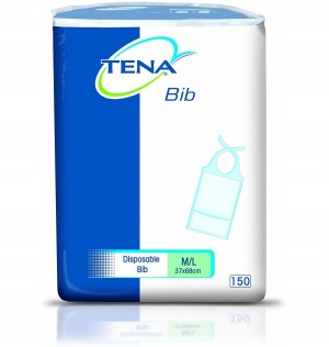 Tena Bib Babero Adulto Desechable (Talla M/L 150 U)