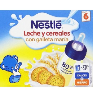 Nestle Papilla Galleta Lista Para Tomar (2 Envases 250 Ml)