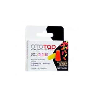 Tapones Oidos Poliuretano - Ototap Soft & Colours Pu (6 Unidades)