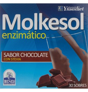 Molkesol Enzimatico Chocolate, 30 Sobres. - Ynsadiet