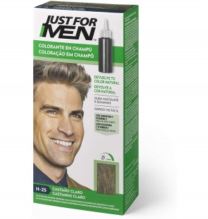 Just For Men - Champu Colorante (1 Envase 66 Ml Tono Castaño Claro)