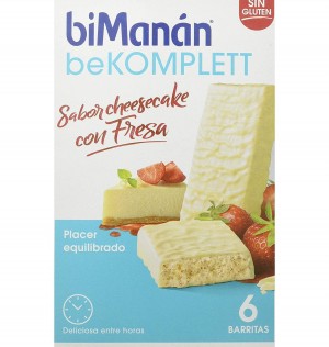 Bimanan Bekomplett Snack (6 Barritas 35 G Sabor Cheesecake Con Fresa)