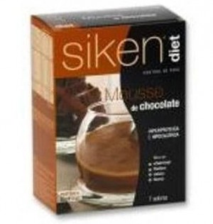 Siken Diet Mousse De Chocolate C/ Caramelo (7 Sobres 23 G)
