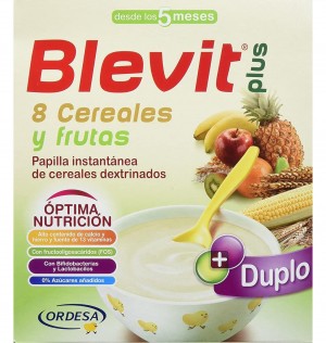 Blevit Plus Duplo 8 Cereales Y Frutas (1 Envase 600 G)