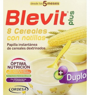 Blevit Plus Duplo 8 Cereales Con Natillas (1 Envase 600 G)
