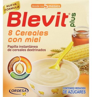 Blevit Plus 8 Cereales Con Miel (1 Envase 600 G)