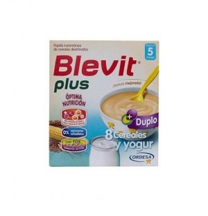 Blevit Plus Duplo 8 Cereales Y Yogur (1 Envase 600 G)