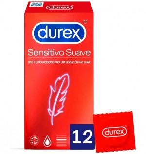 Durex Sensitivo Suave - Preservativos (12 Unidades)