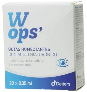 Wops Gotas Humectantes Con Acido Hialuronico (20 Monodosis 0,35 Ml)