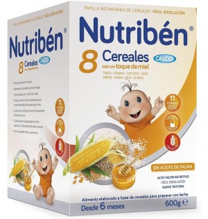 Nutriben 8 Cereales Y Miel Calcio (1 Envase 600 G)