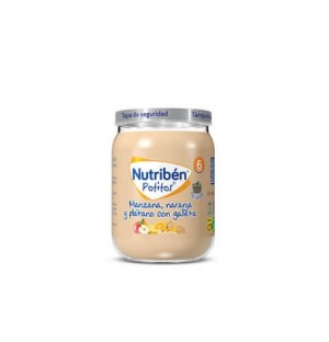 Nutriben Potitos Platano Naranja Y Galleta (2 Envases 190 G)