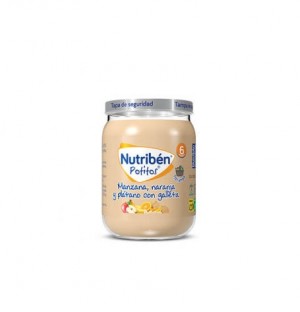 Nutriben Potitos Platano Naranja Y Galleta, 2 Envases.  -Alter