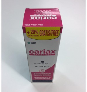 Cariax Gingival Enjuague Bucal (1 Envase 500 Ml + 1 Envase 100 Ml)