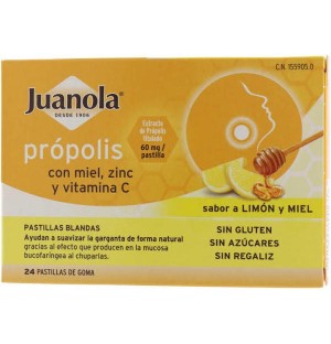 Juanola Propolis Pastillas Limon Miel (24 Pastillas)