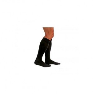 Calcetin Compresion Normal - Medilast Silver Edition Hilo De Plata (Talla Grande Color Negro)