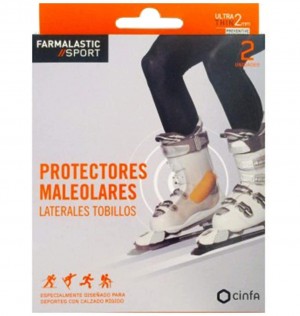 Aposito Protector Maleolo Laterales Tobillos - Farmalastic Sport (2 U 5X 11 Cm)