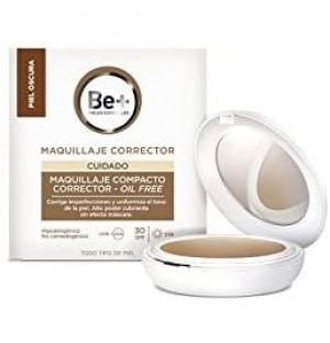 Be+ Maquillaje Compacto Corrector Oil Free Spf30 (1 Envase 10 G Piel Oscura)
