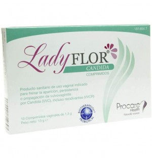 Lady Flor Candida Comprimidos Vaginales (10 Comprimidos)